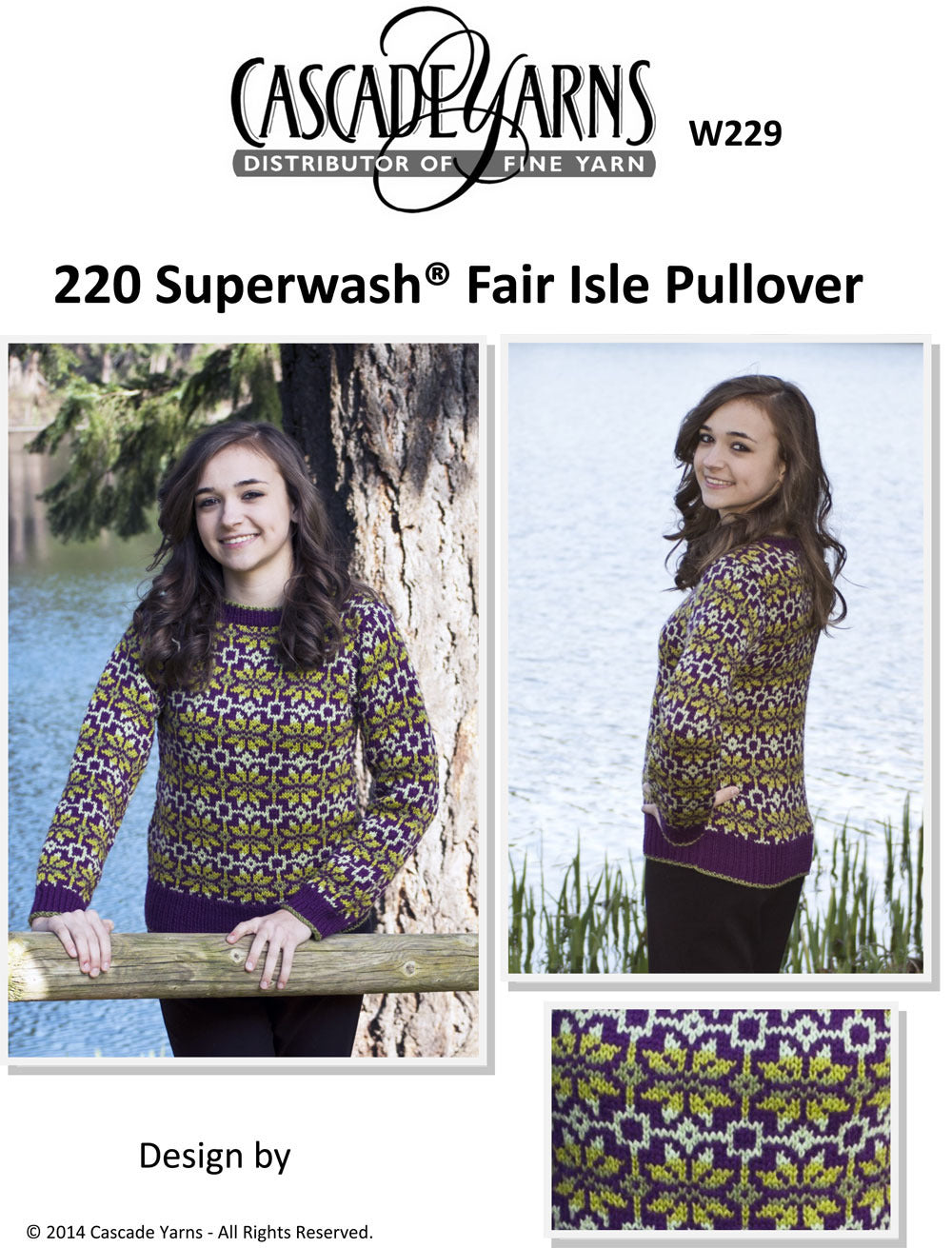Women's Fair Isle Pullover Jumper Knitting Pattern