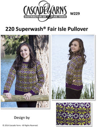 Women's Fair Isle Pullover Jumper Knitting Pattern