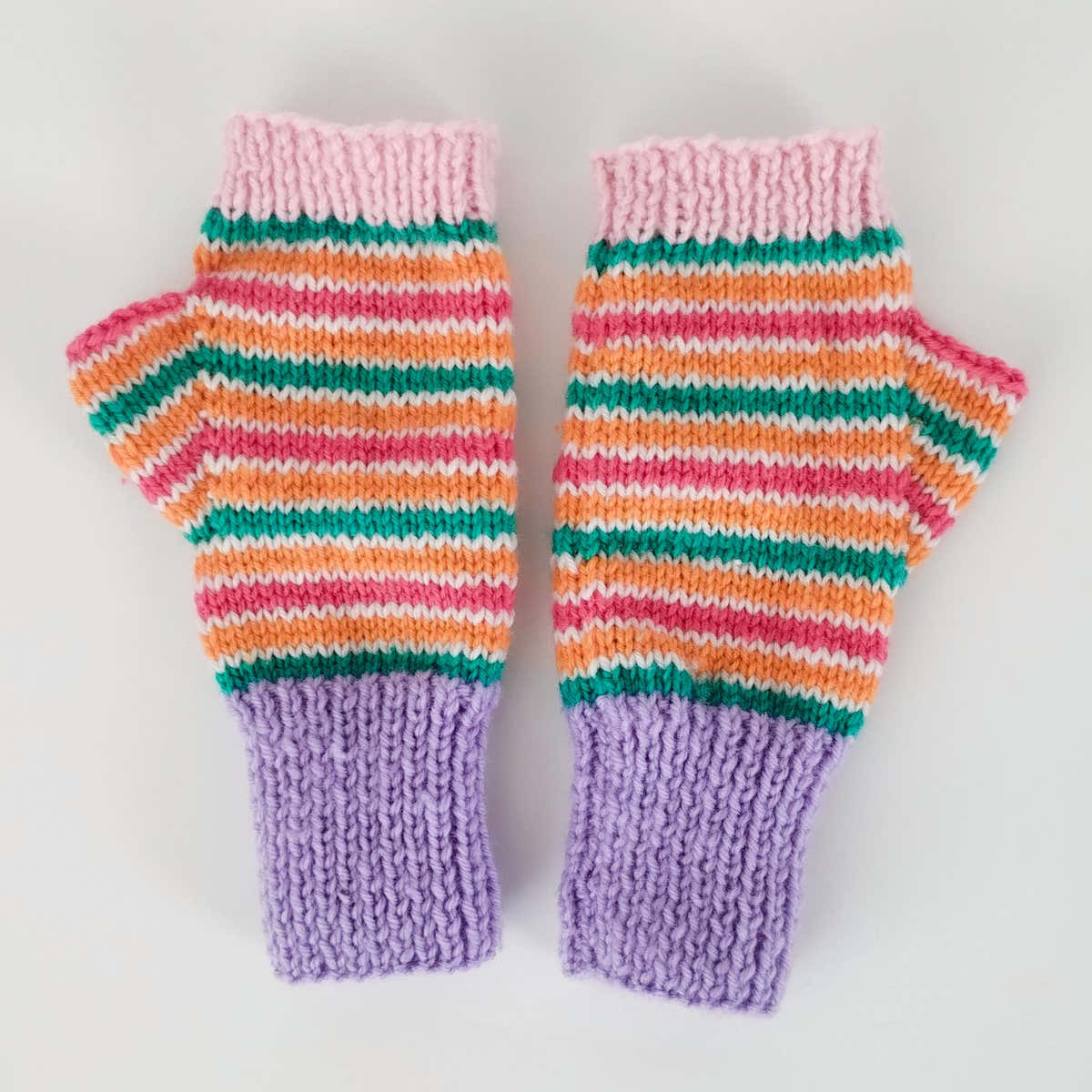 Striped Mitts