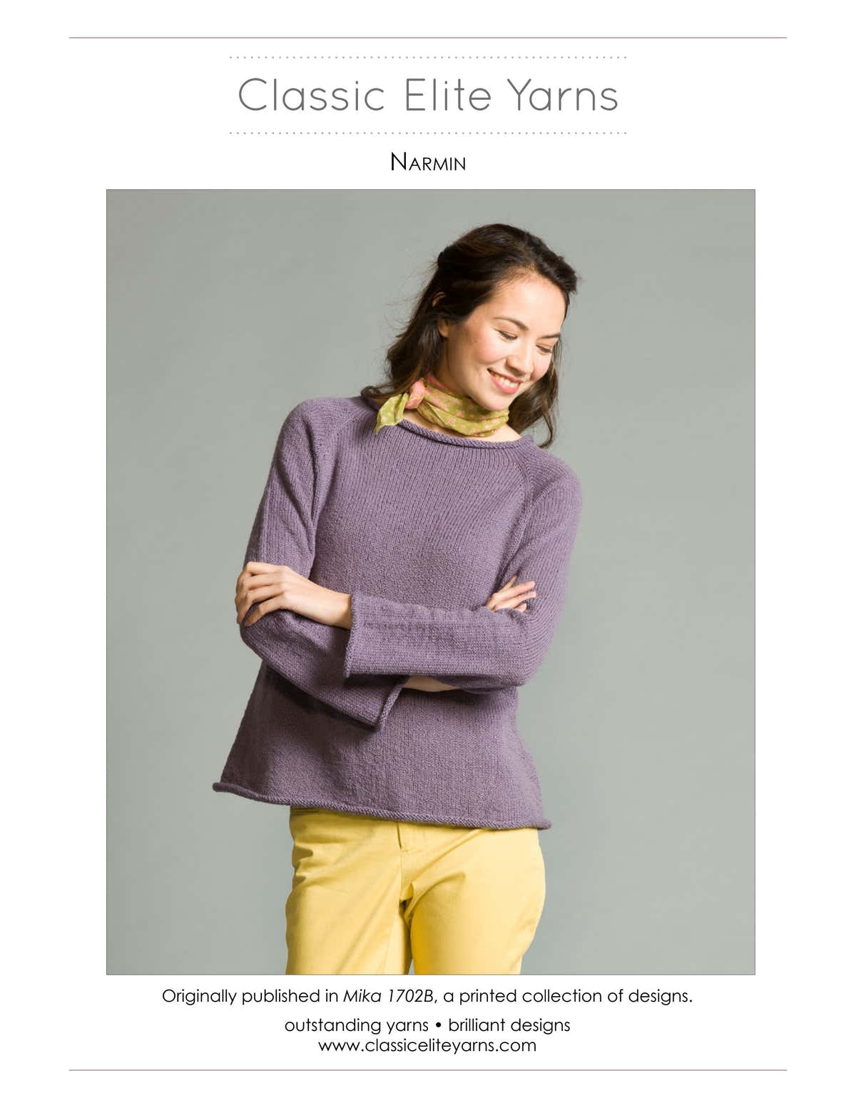 Classic Elite Yarns Narmin Jumper Knitting Pattern