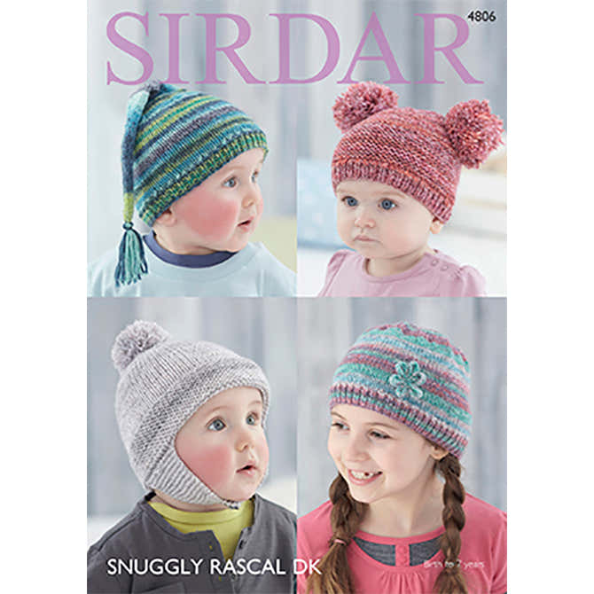 Sirdar 4806 Hats Knitting Pattern