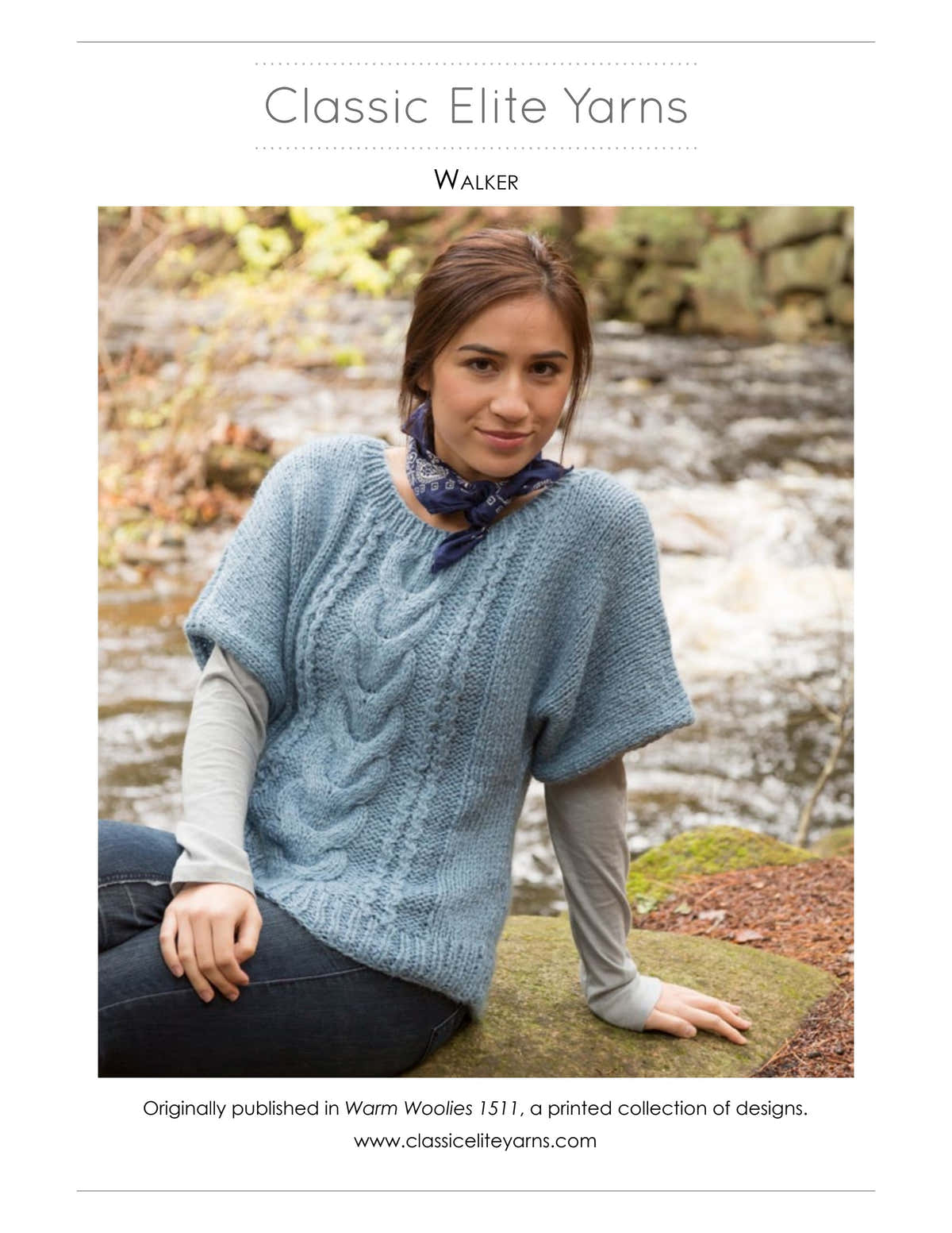 Classic Elite Yarns Walker Jumper Knitting Pattern