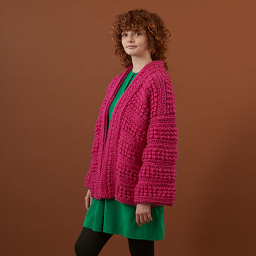 Debbie Bliss Crochet Berry Stitch Stripe Jacket Pattern
