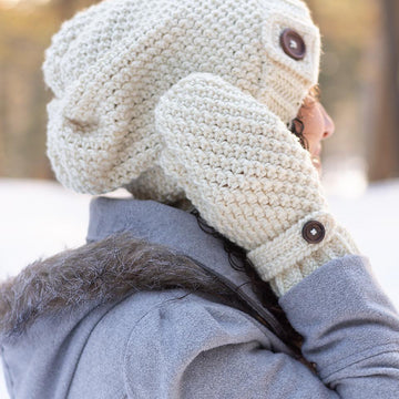 Easy Double Seed Stitch Mittens