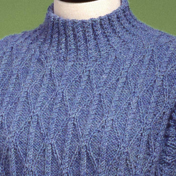 Twisted Cable and Diamond Turtleneck #122