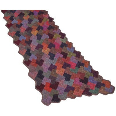 Jojoland Hidden Squares Wrap Knitting Pattern