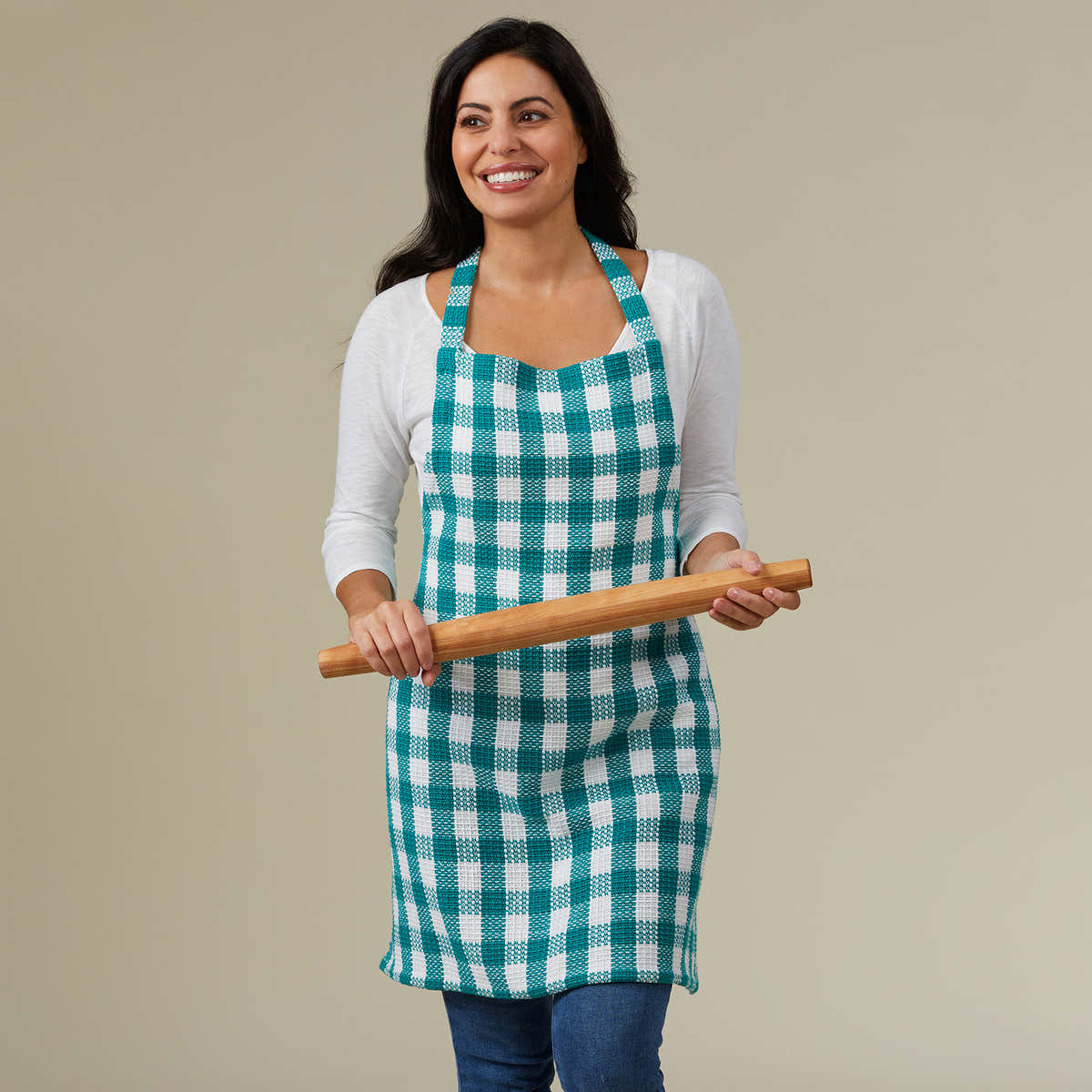 Valley Yarns #258 Gingham Apron WIF