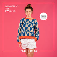 Paintbox Yarns Geometric Tile Sweater Crochet Pattern