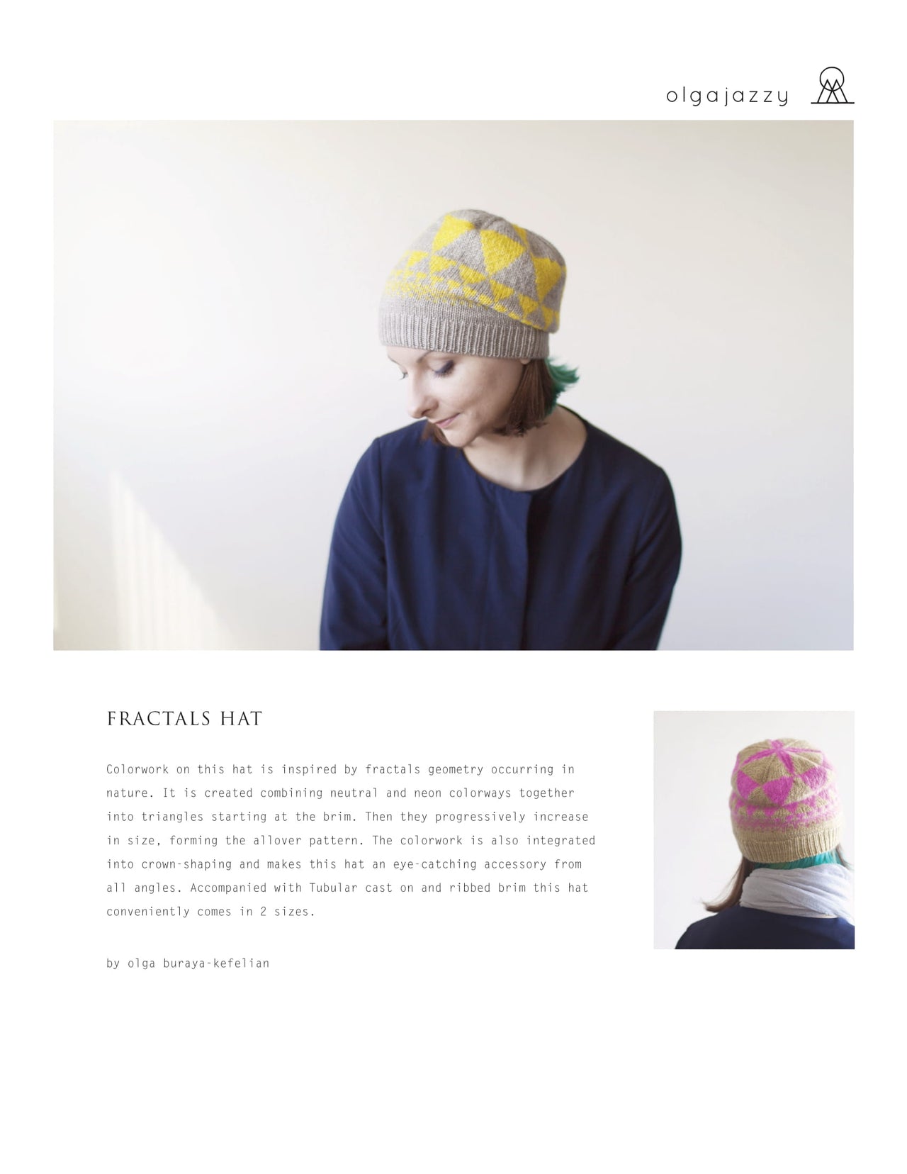 Olgajazzy Fractals Hat Knitting Pattern