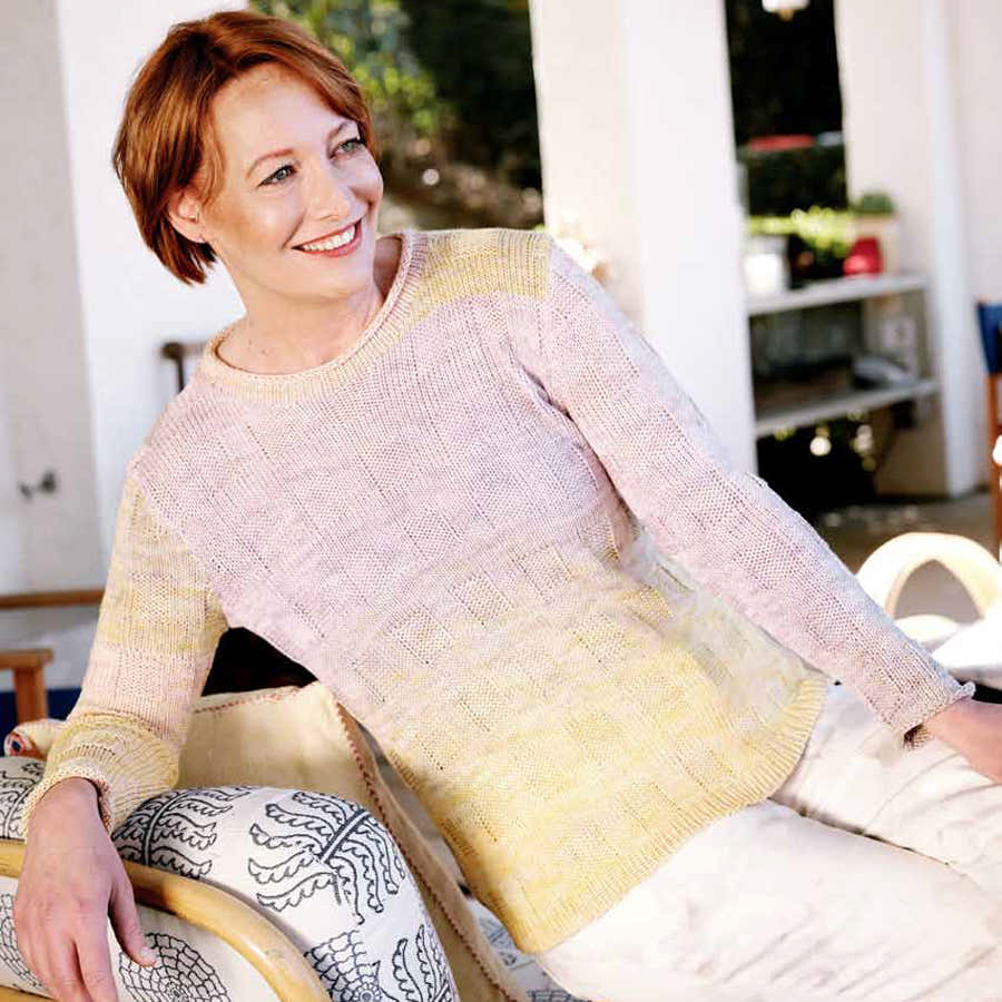 Trendsetter Yarns Impress - Boxed Rib Pullover with Rolled Collar