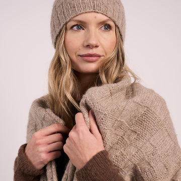 Heather Hat + Wrap Knitting Pattern