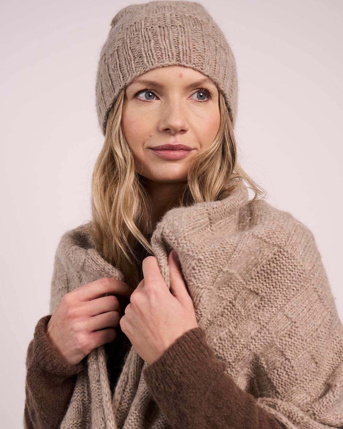 Heather Hat + Wrap Knitting Pattern