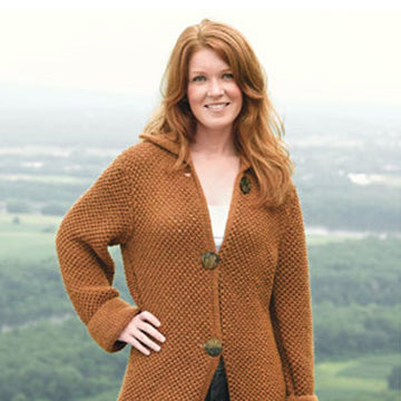 Valley Yarns Landslide Long Coat Knitting Pattern