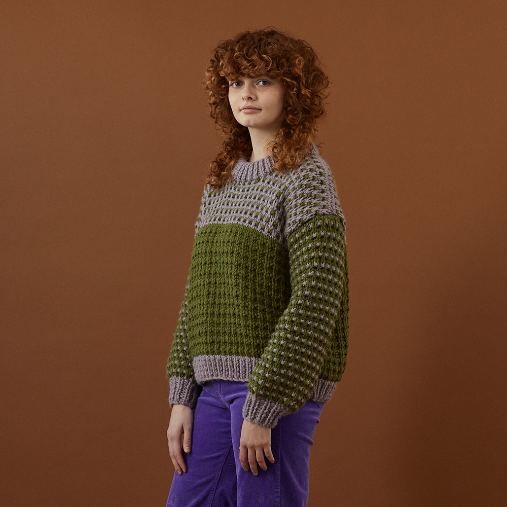 Debbie Bliss Fleck Stitch Sweater Knitting Pattern