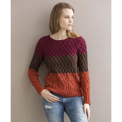 Tahki Yarns Joie De Vivre Pullover Knitting Pattern