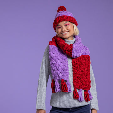 Paintbox Yarns Bright and Bold Stripe Set Knitting Pattern