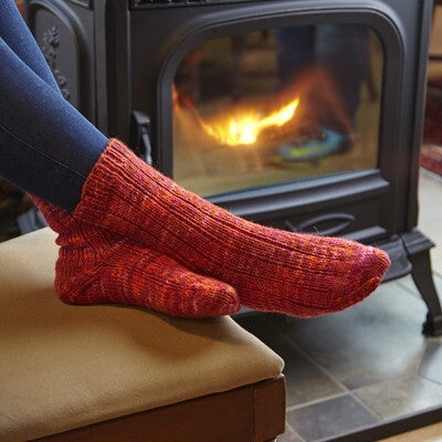 Valley Yarns Rugosa House Socks Knitting Pattern