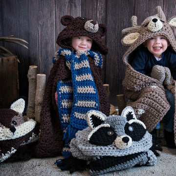 Hooded Woodland Deer Blanket