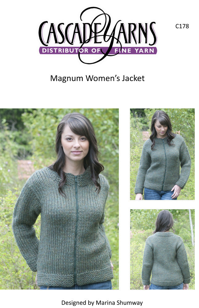 Women's Jacket in Cascade Magnum - C178 - Free PDF