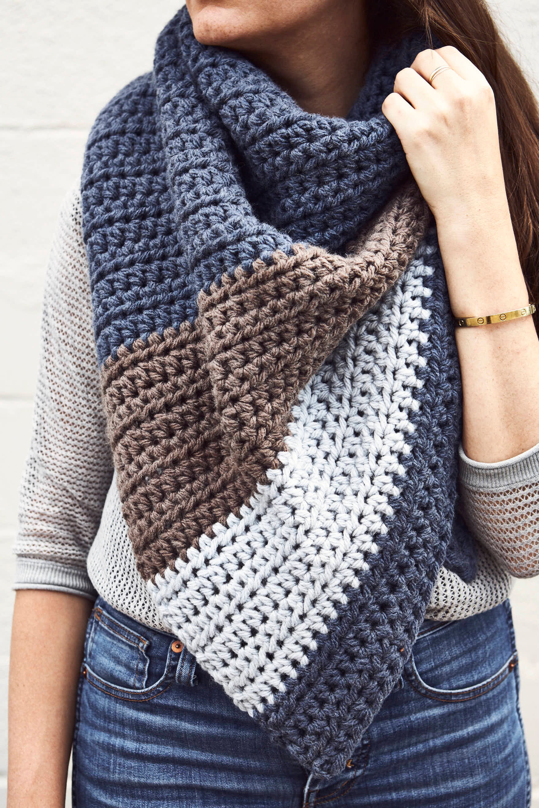 Racer Wrap Scarf Crochet Pattern
