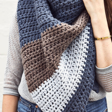 Racer Wrap Scarf Crochet Pattern
