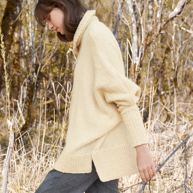 Lana Grossa Poncho-Pullover Cape Knitting Pattern