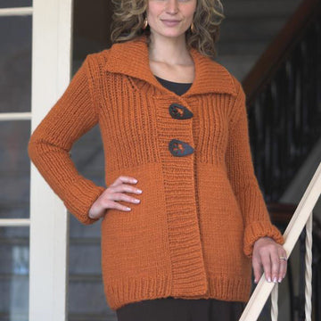 Woman’s Jacket in Plymouth Yarn De Aire - 2092 - PDF