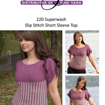 Cascade Yarns A Slip Stitch Short Sleeve Top Knitting