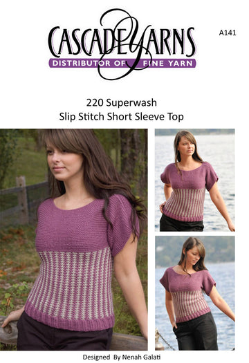 Cascade Yarns A Slip Stitch Short Sleeve Top Knitting