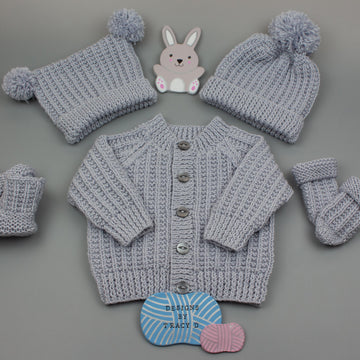 Jake Unisex Baby Knitting Pattern 0-6 months 18" chest