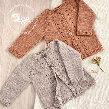 Dimples Top Down Cardigan - P291
