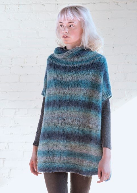Mera Poncho Cape Knitting Pattern
