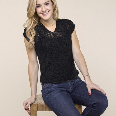 Valley Yarns Crossroads Pullover Crochet Pattern