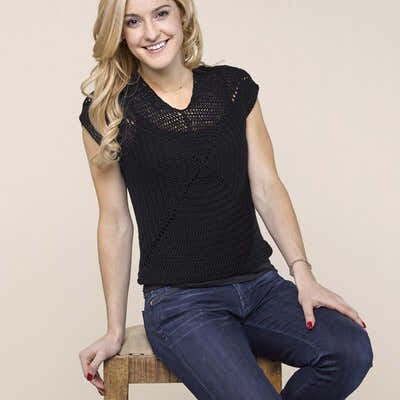 Valley Yarns Crossroads Pullover Crochet Pattern