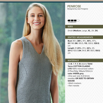 Tahki Yarns Penrose Knitting Pattern