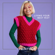 Paintbox Yarns Living Your Best Vest Knitting Pattern