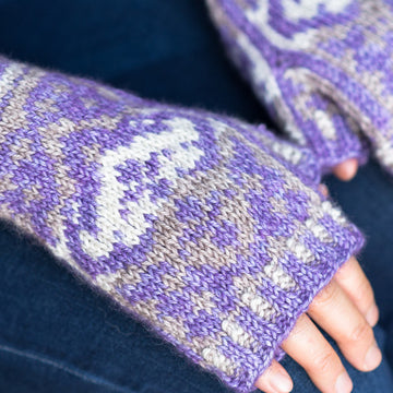SweetGeorgia Cordatus Cowl and Mitts Knitting Pattern