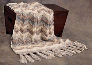 Opulent Neutral Throw in Lion Brand Homespun and Wool-Ease PDF