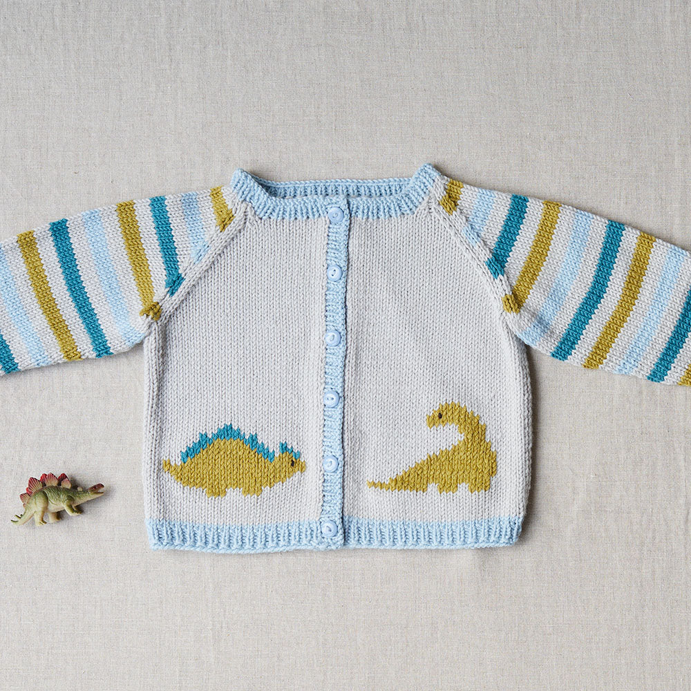 Debbie Bliss Dido Dinosaur Cardigan Knitting Pattern