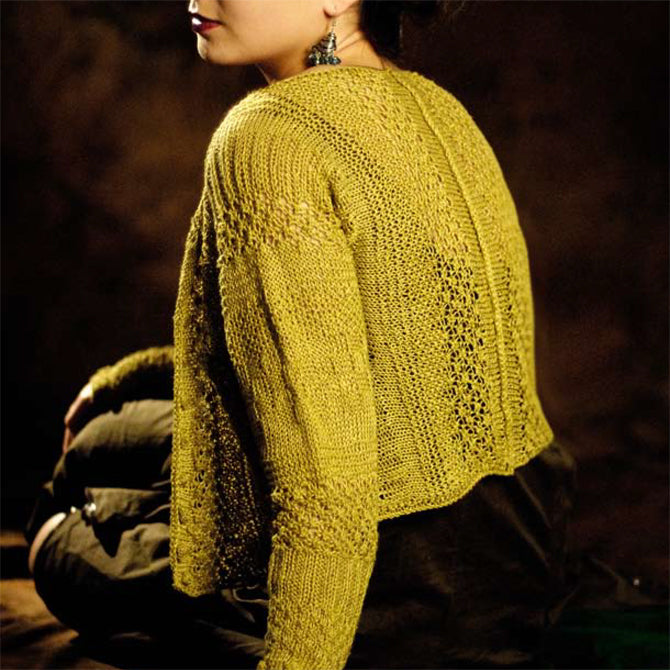 Louet Reseda Cardigan Knitting Pattern
