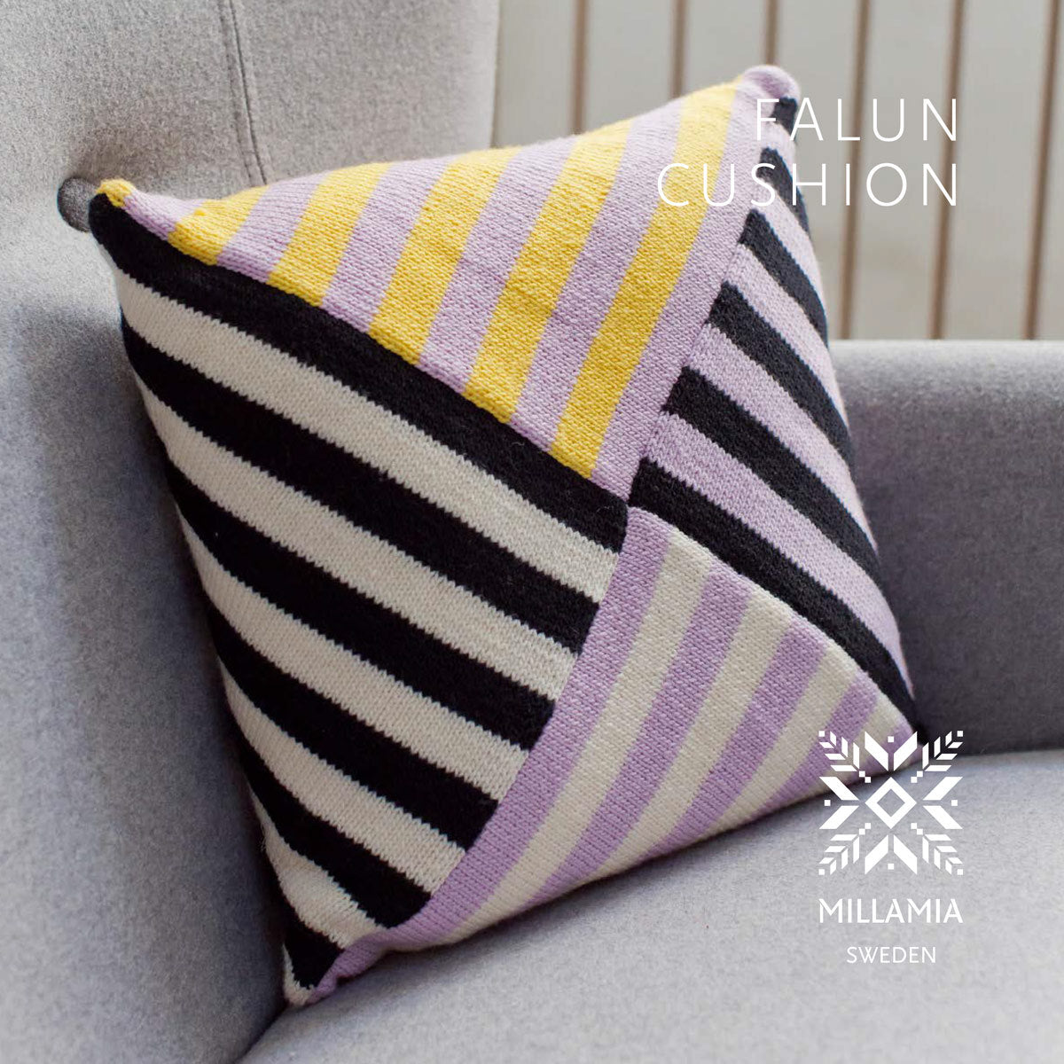 MillaMia Falun Cushion Cover Knitting Pattern