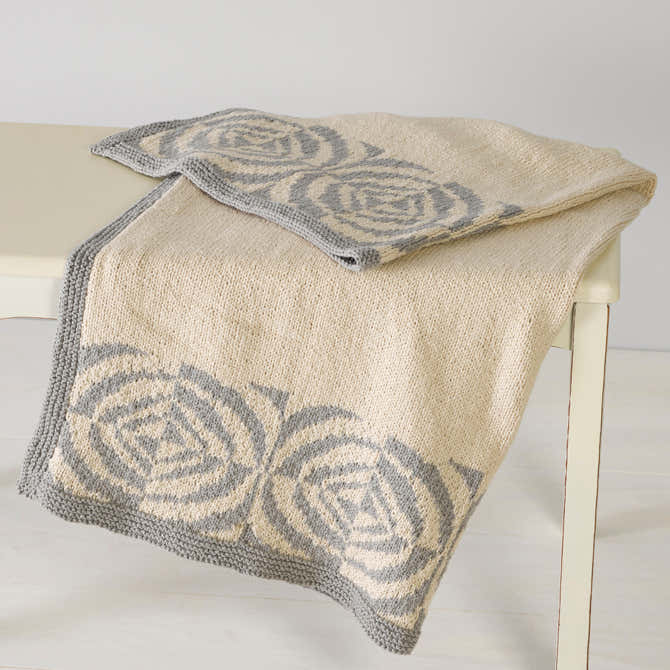Valley Yarns Opaline Heirloom Blanket Knitting Pattern