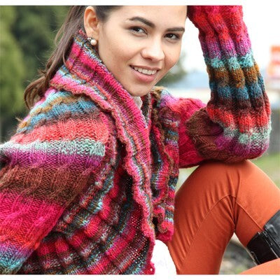 Noro Kureyon Cabled Shrug Bolero Knitting Pattern