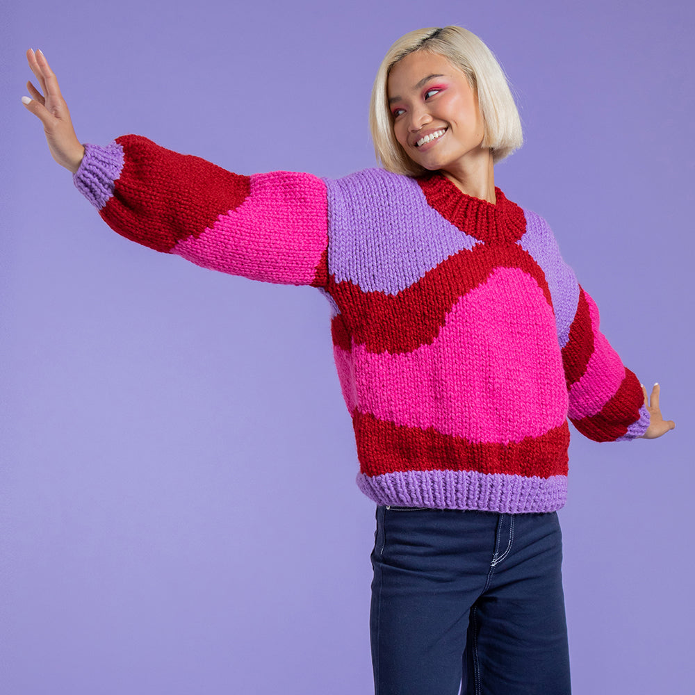 Paintbox Yarns Everyday Surrealist Sweater Knitting Pattern