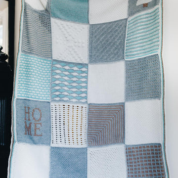 Tunisian Holiday Sampler Blanket