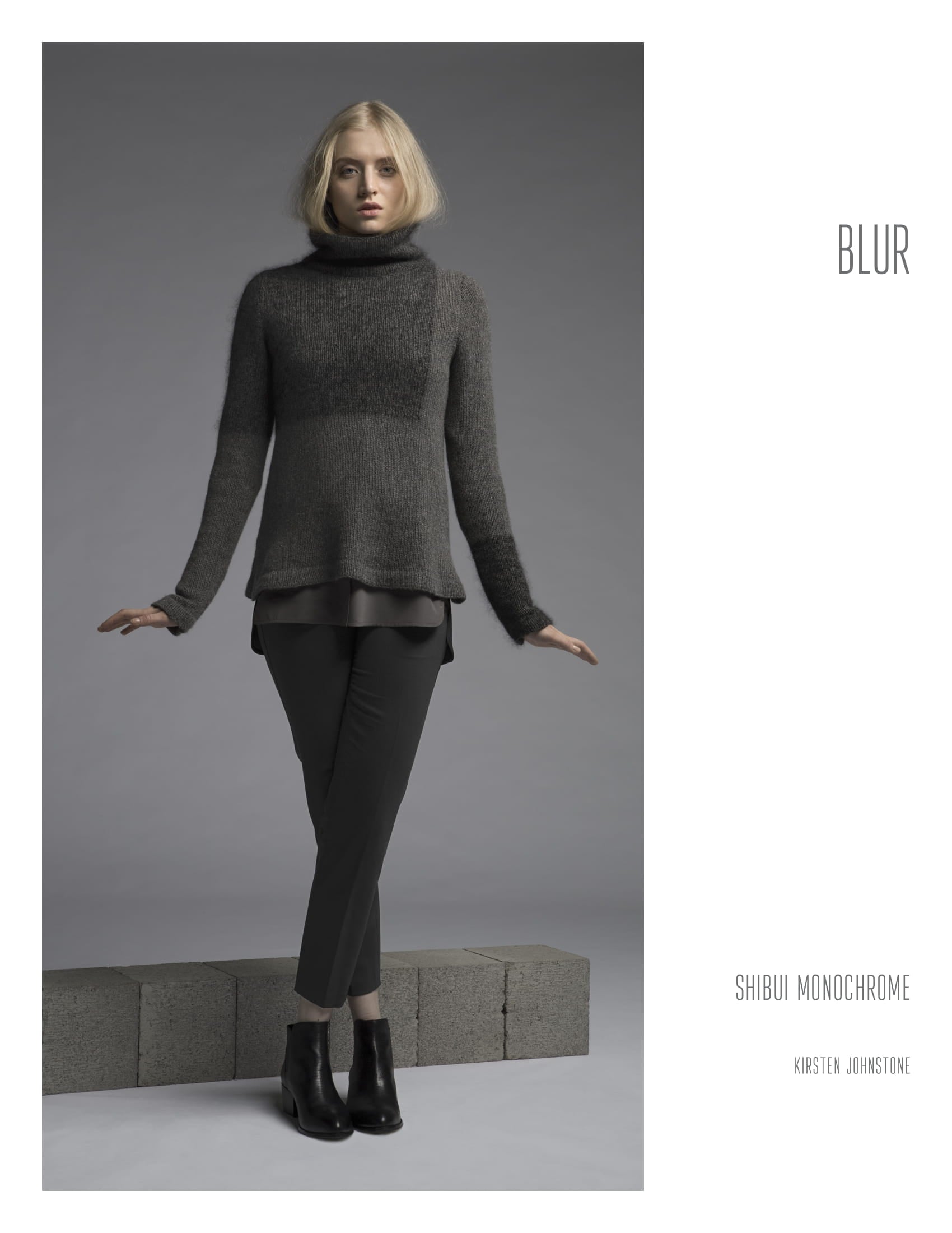 Shibui Knits Blur Jumper Knitting Pattern
