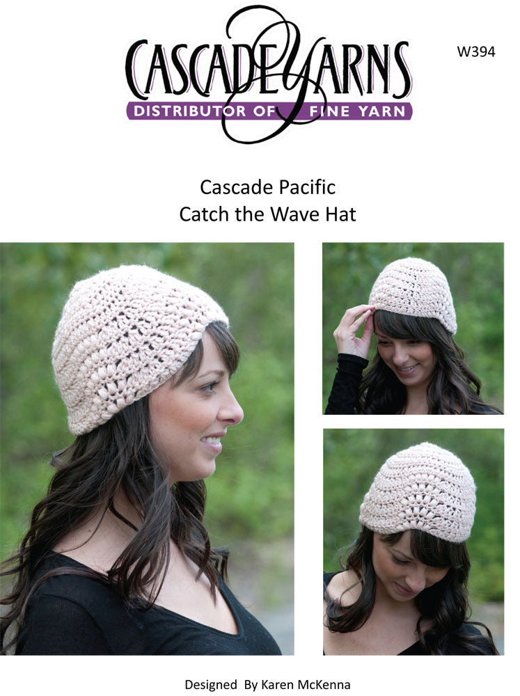 Catch the Wave Hat Cascade Pacific Free Crochet Pattern