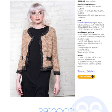 Berroco Marne Cardigan Knitting Pattern
