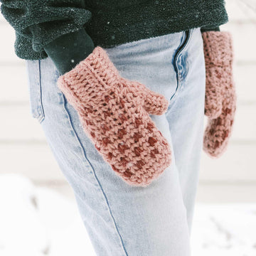 Knit-Look Morning Mittens