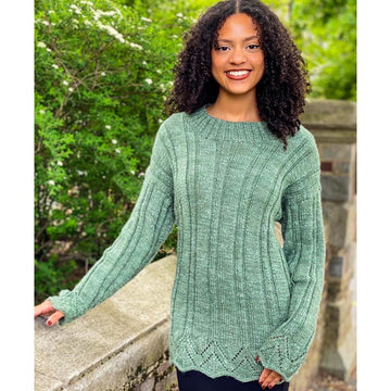 Plymouth Yarn Long Sleeve Tunic Jumper Knitting Pattern